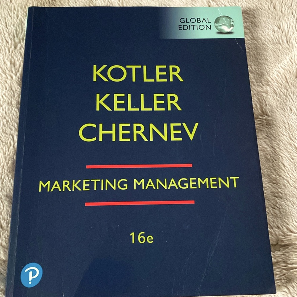 Marketing Management textbook, Kotler et al, 16th ed  EUC